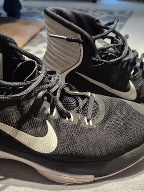Nike Womens Prime Hype DF  Black Basketball Shoes
